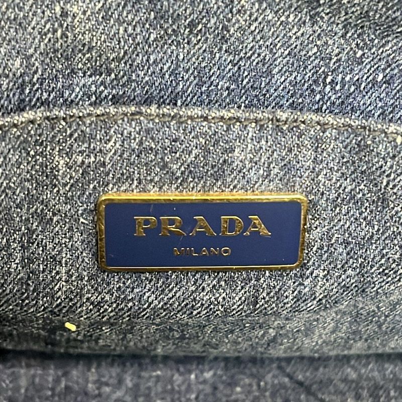 Prada Tote Canapa Blue