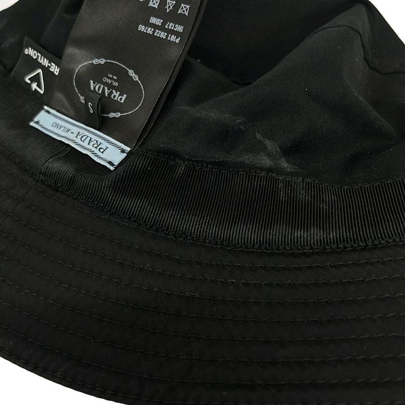Prada Hat S Black Bucket Hat