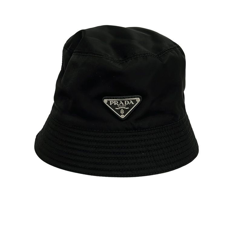 Prada Hat S Black Bucket Hat