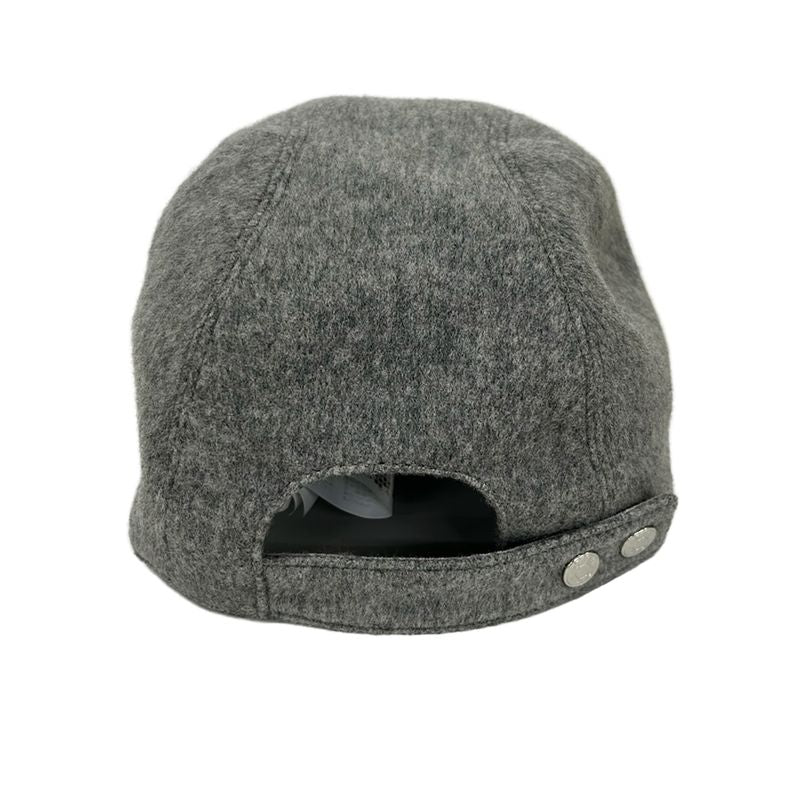 Hermes Cap 57 Gray Horseshoe Studs Cotton Cashmere