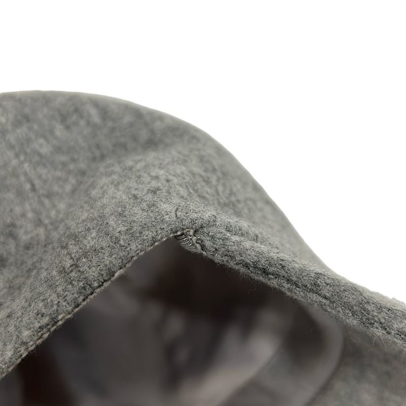 Hermes Cap 57 Gray Horseshoe Studs Cotton Cashmere