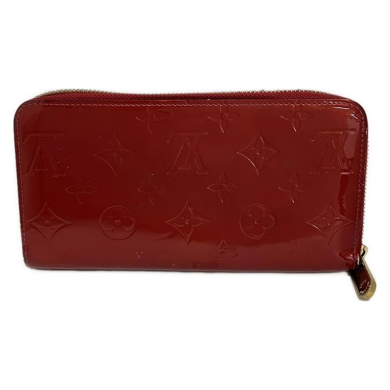 Louis Vuitton Wallet Monogram Vernis Zippy Rouge Fauvist