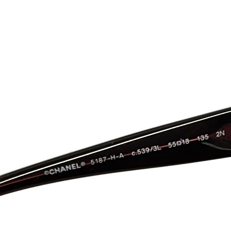 Chanel Sunglasses Camellia Red Gold Ivory Flower CC Logo