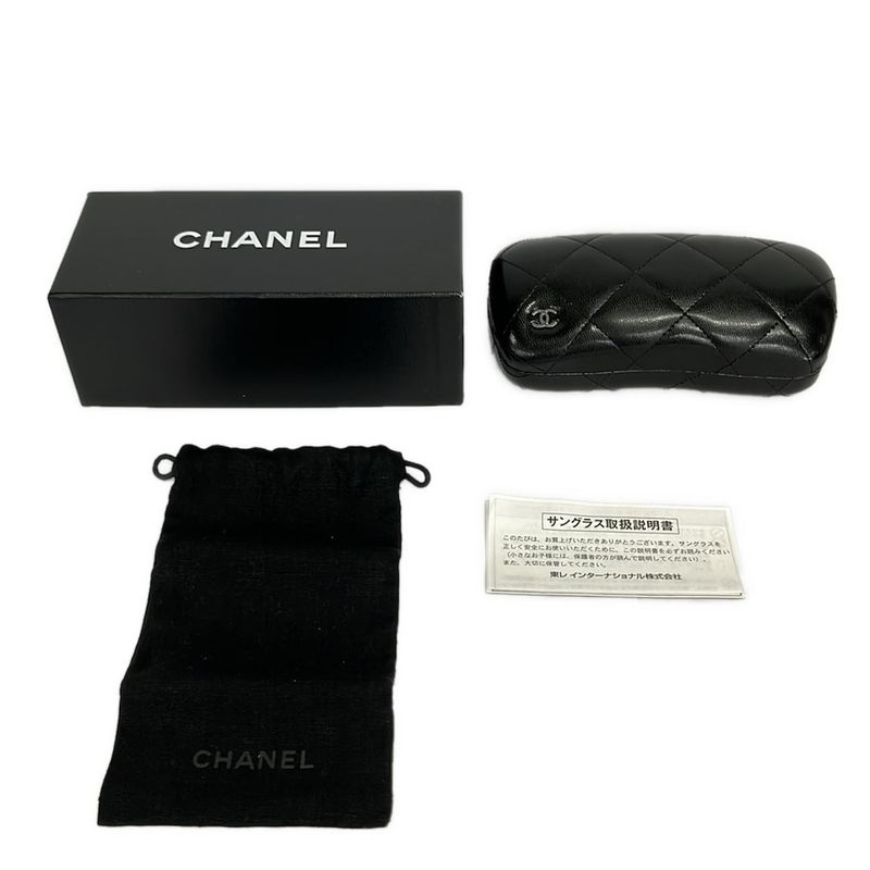 Chanel Sunglasses Camellia Red Gold Ivory Flower CC Logo