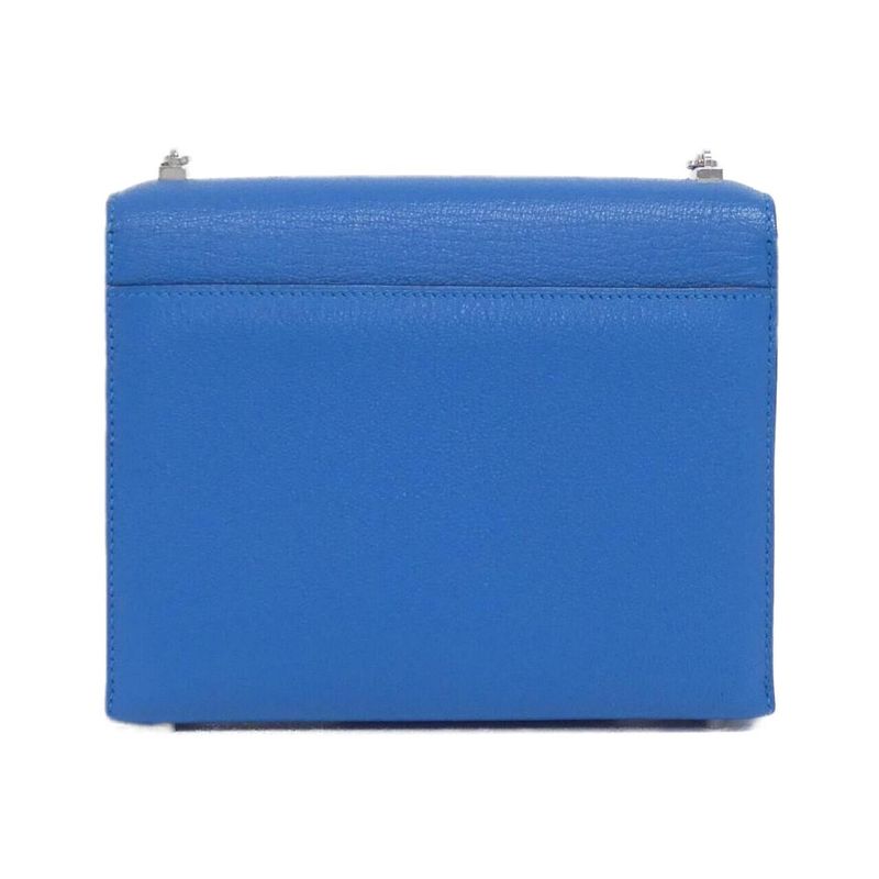 Hermes Ver Chain Mini Shoulder Bag Blue Zellige
