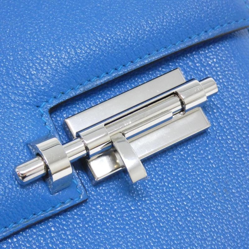 Hermes Ver Chain Mini Shoulder Bag Blue Zellige