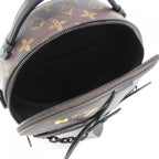 Louis Vuitton Monogram Wheel Box Shoulder Bag Marron Black