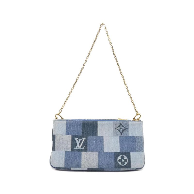 Louis Vuitton Denim Monogram Multi Pochette Shoulder Bag
