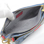 Louis Vuitton Denim Monogram Multi Pochette Shoulder Bag