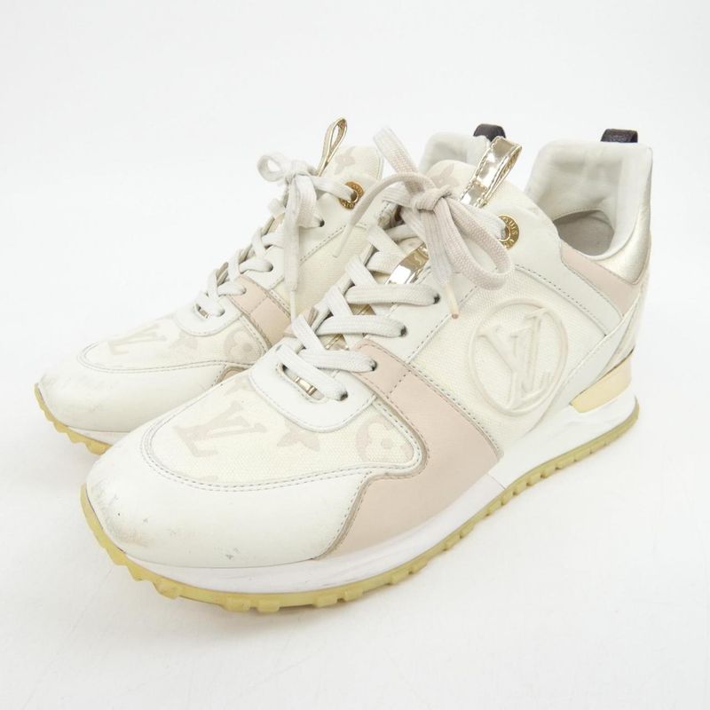 Louis Vuitton Run Away Sneaker White Beige