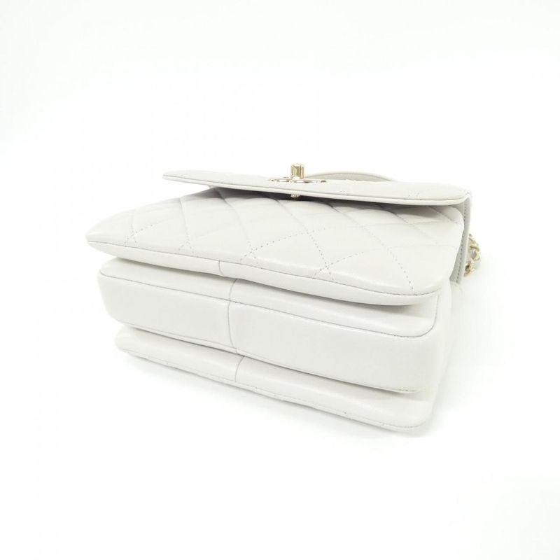 Chanel Bag Gold Light Gray