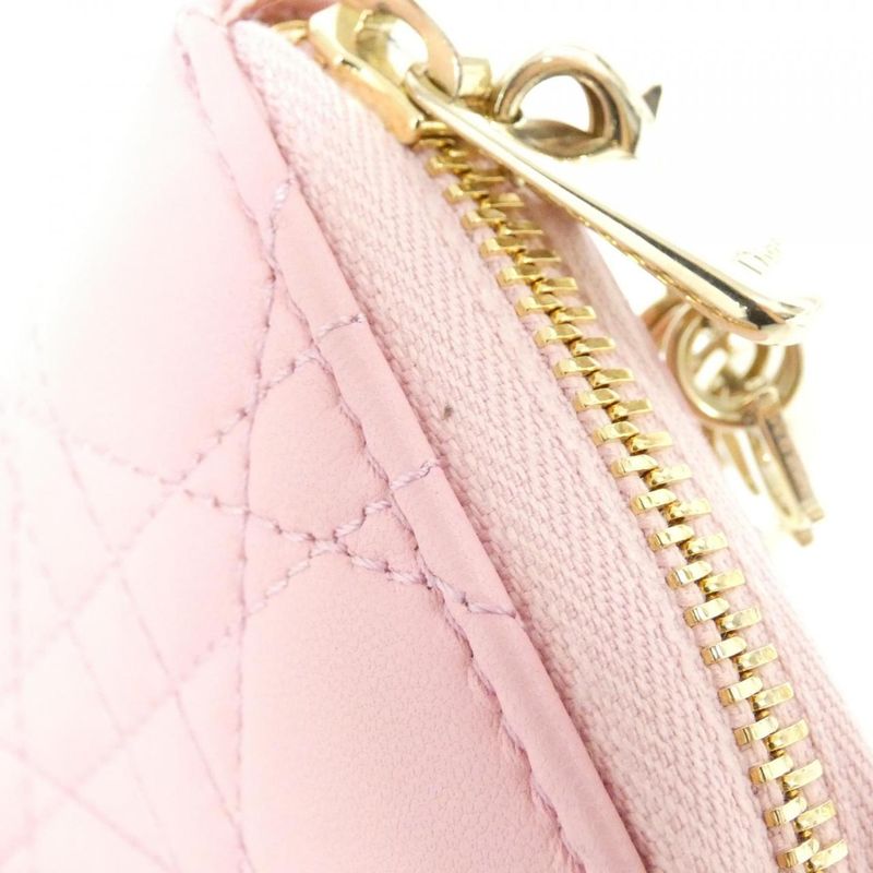 Dior Voyageur Coin Case Handbag Melocoton Pink
