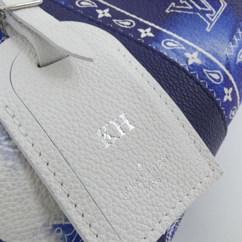 Louis Vuitton Monogram Bandana City Keepall Shoulder Bag Bleu