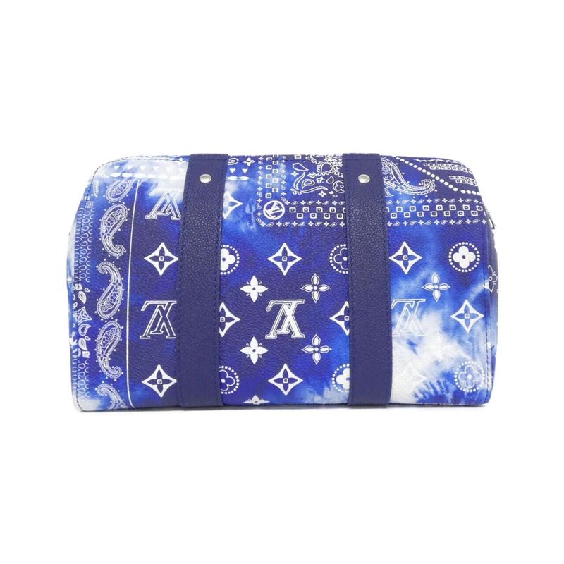 Louis Vuitton Monogram Bandana City Keepall Shoulder Bag Bleu