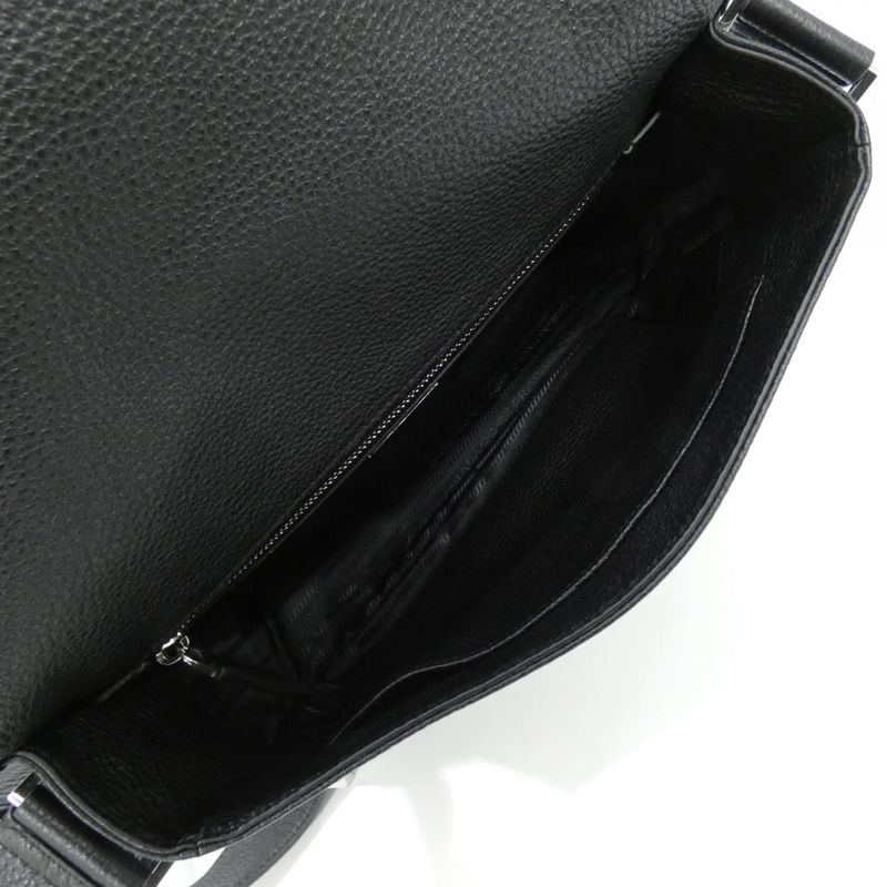 Prada Shoulder Bag Silver Nero