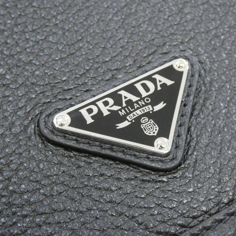 Prada Shoulder Bag Silver Nero