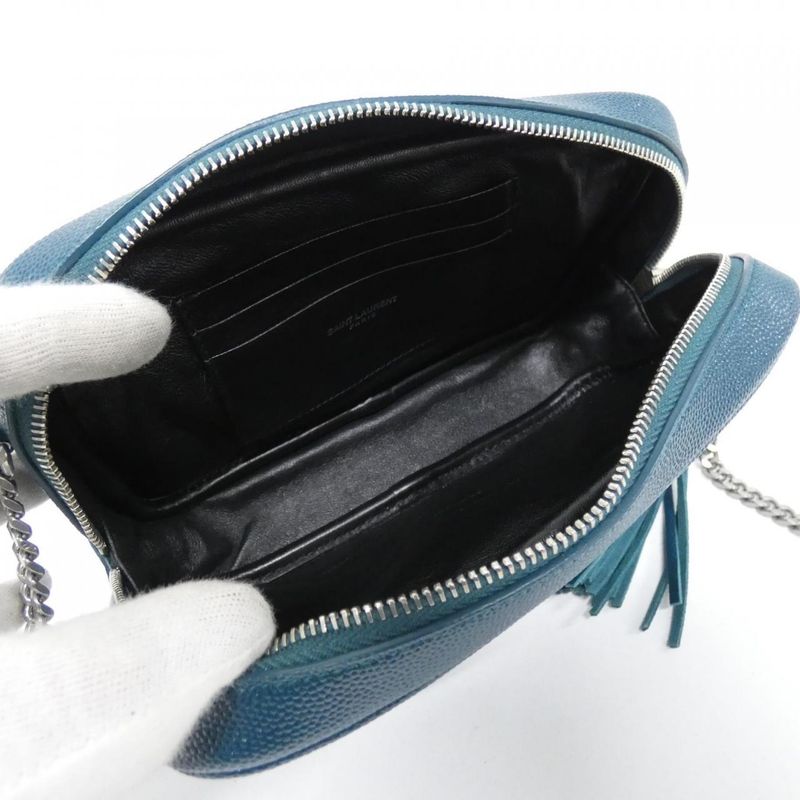 Saint Laurent Shoulder Bag Green Petrol