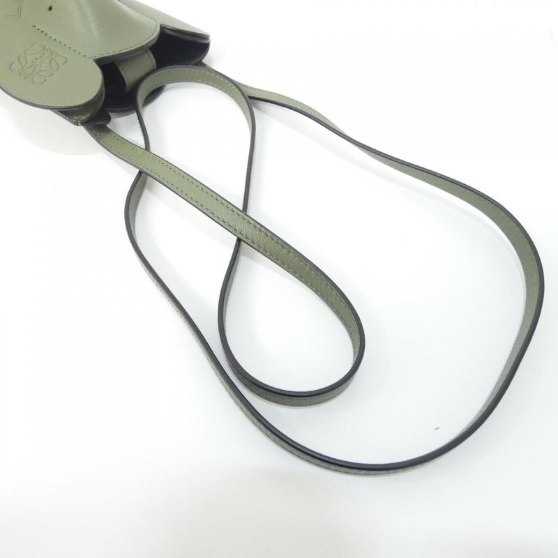 Loewe Elephant Pocket Shoulder Bag Avocado Green