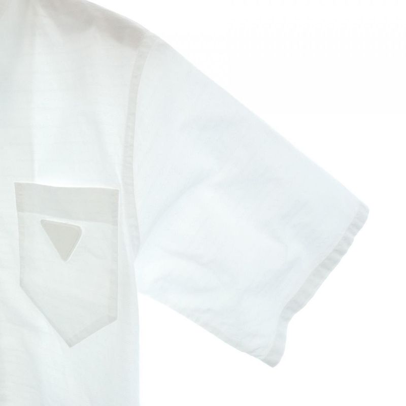 Prada Triangle Logo S/S Shirt White Translucency