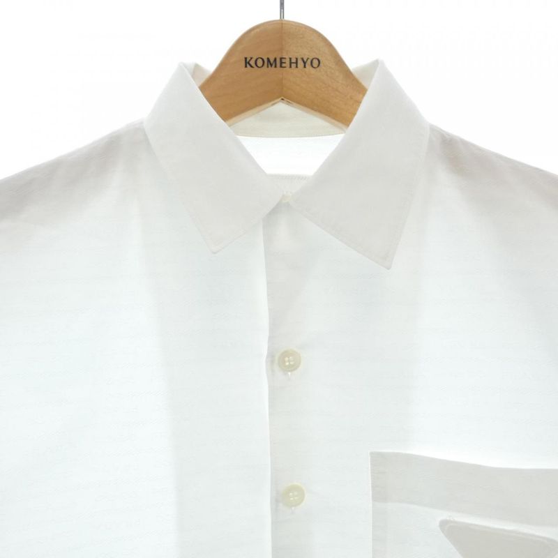 Prada Triangle Logo S/S Shirt White Translucency