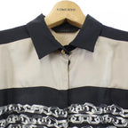 Loewe Shirt Silk Black Beige