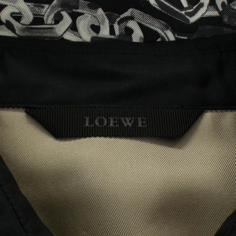 Loewe Shirt Silk Black Beige