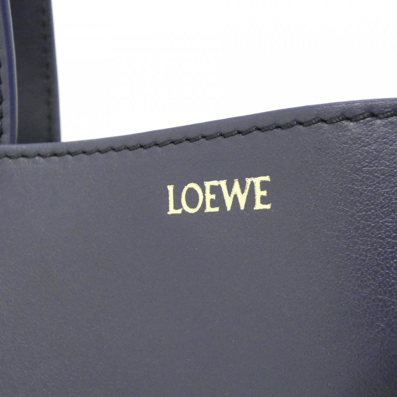 Loewe Puzzle Fold Tote Mini Bag Abyss Blue
