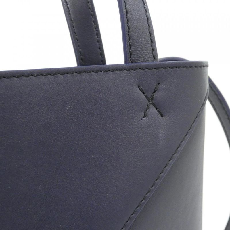 Loewe Puzzle Fold Tote Mini Bag Abyss Blue
