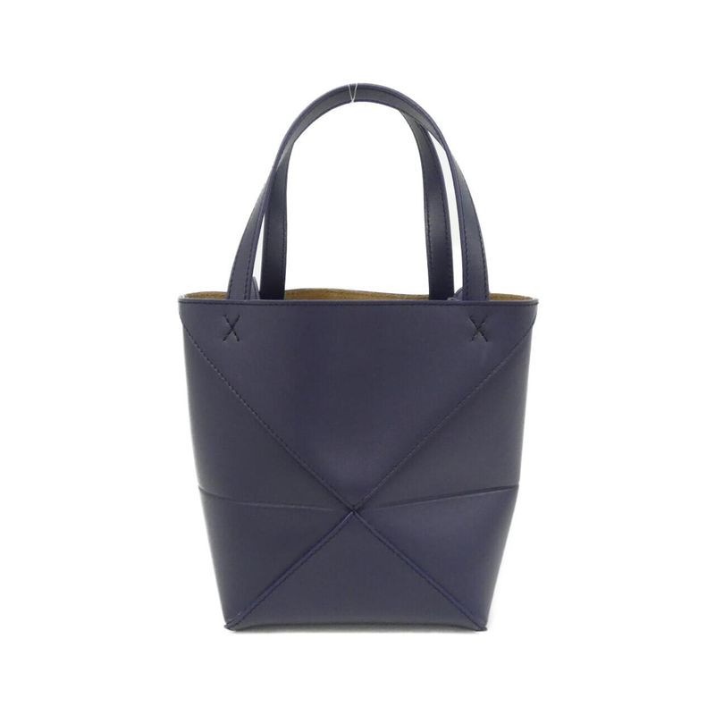 Loewe Puzzle Fold Tote Mini Bag Abyss Blue