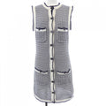 Chanel Dress White 36 Navy