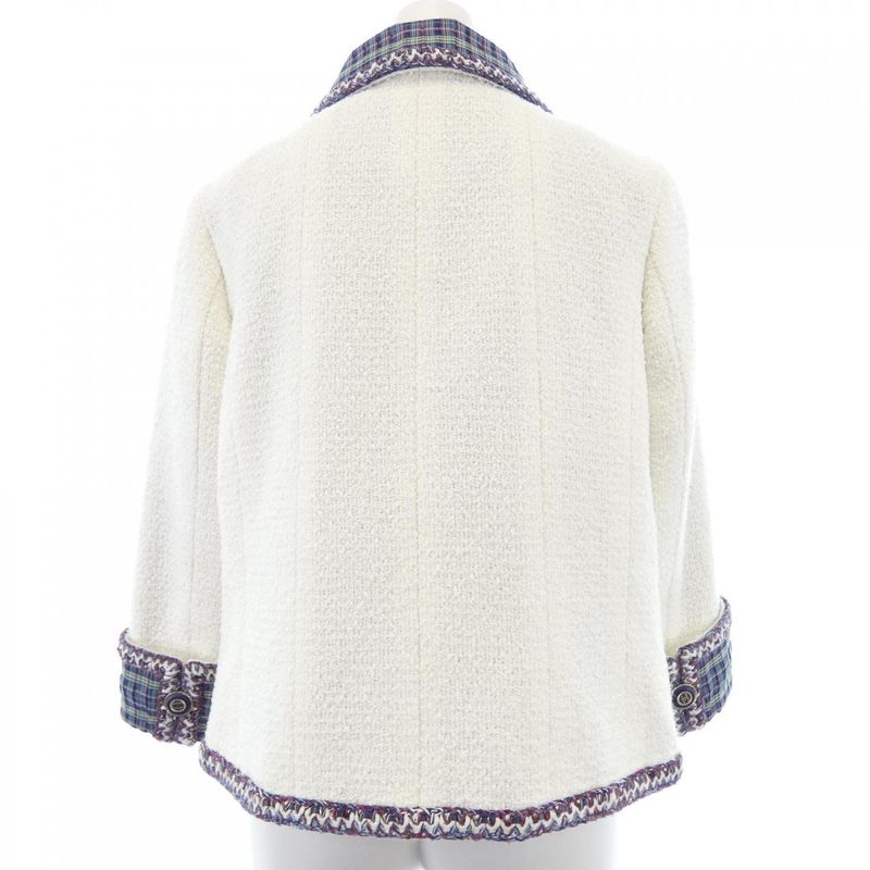 Chanel 20C Jacket White 34 Green Red