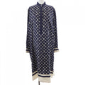 Louis Vuitton Striped Accent Monogram Shirt Dress