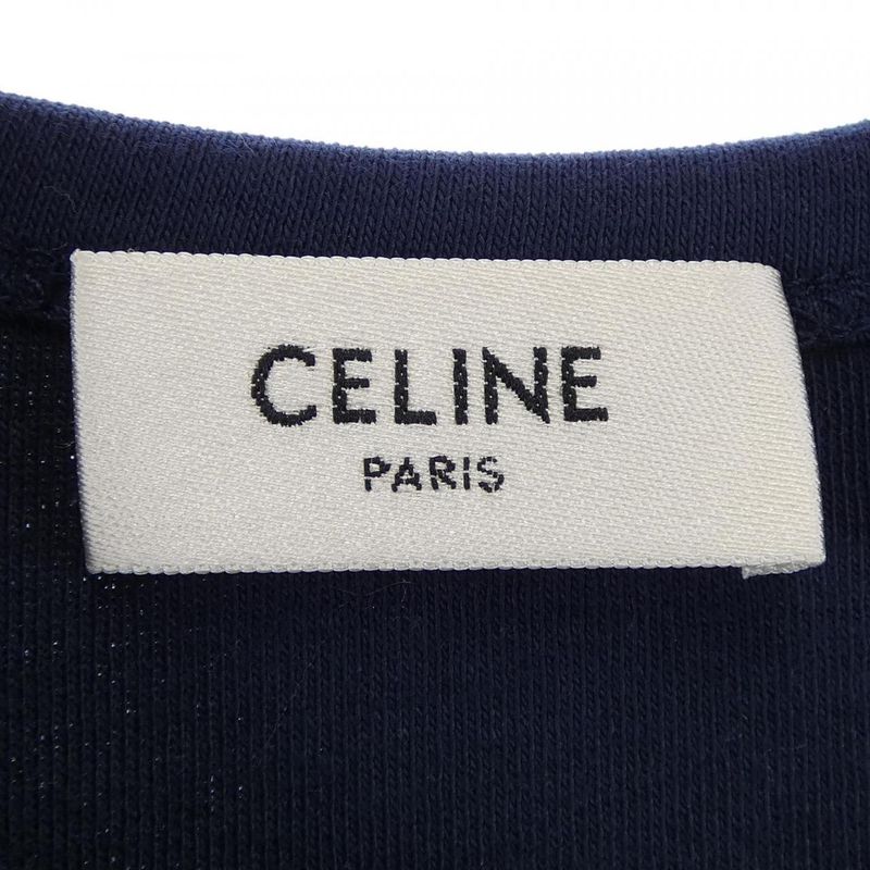 Celine Triomphe T-Shirt Navy