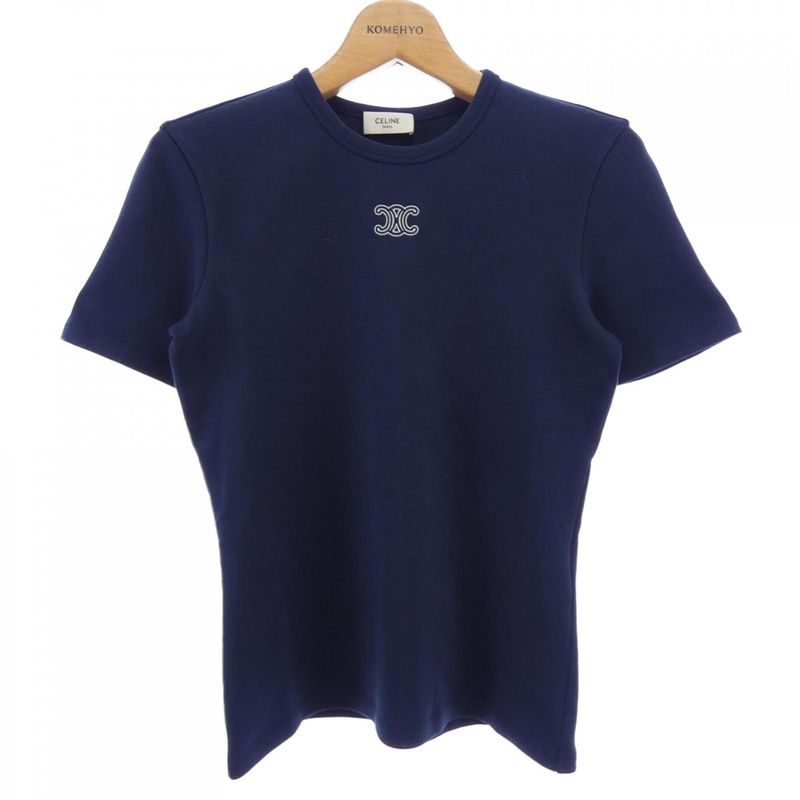 Celine Triomphe T-Shirt Navy