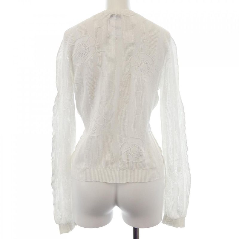 Chanel Knit Top White 36 Translucency