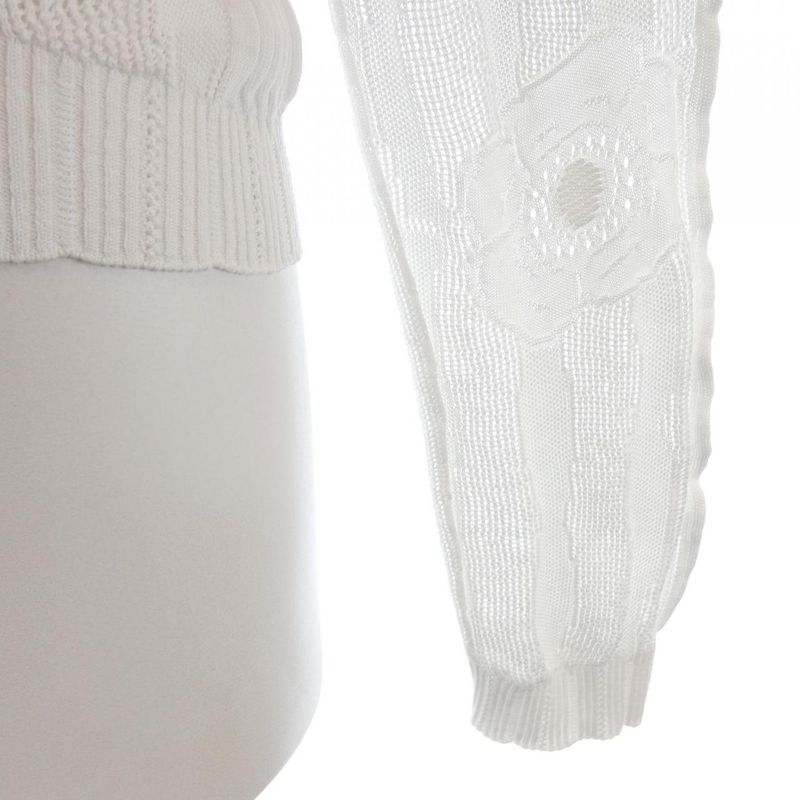 Chanel Knit Top White 36 Translucency