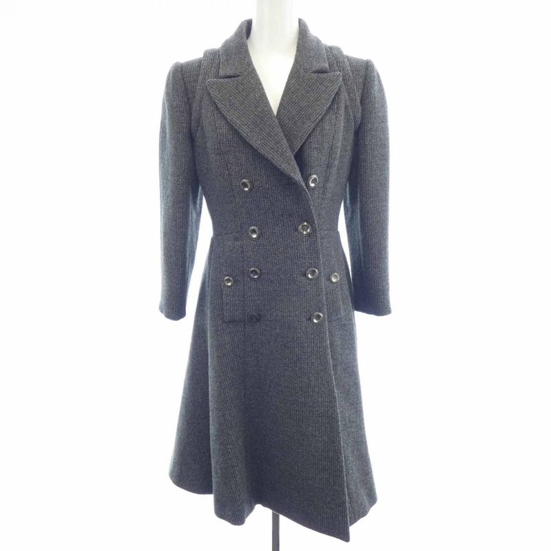 Chanel Vintage Coat Cashmere Gray