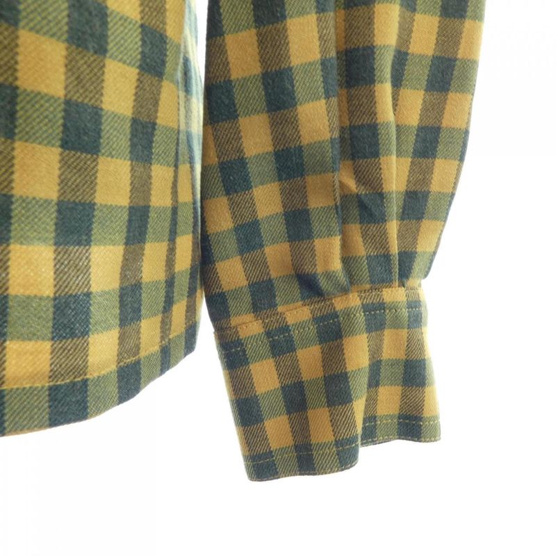 Dior Shirt Green Yellow Check
