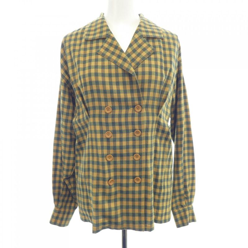 Dior Shirt Green Yellow Check