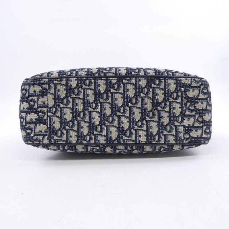Dior Blue Jacquard Bag Black Beige