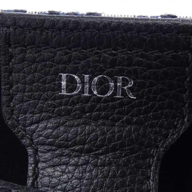 Dior Blue Jacquard Bag Black Beige