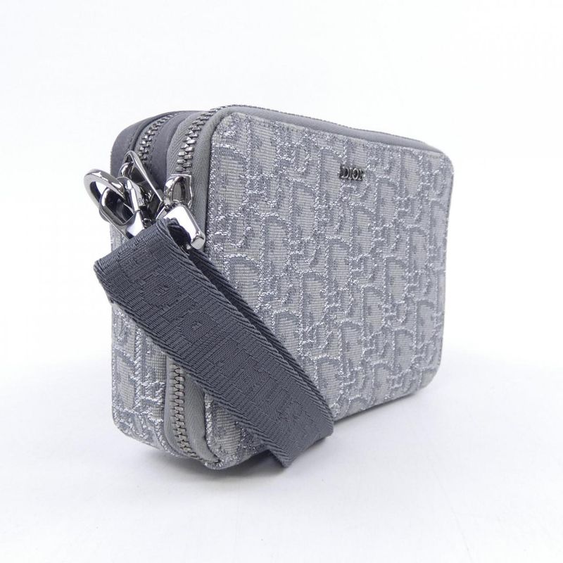 Dior Zip Pouch Oblique Peacock Card