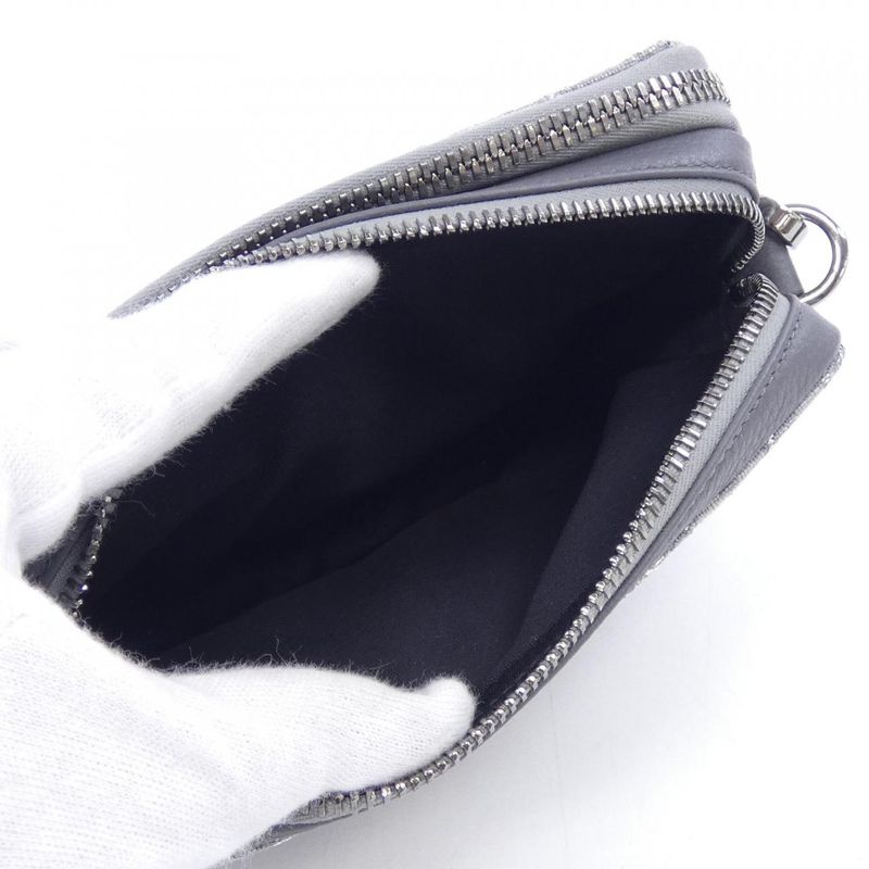 Dior Zip Pouch Oblique Peacock Card