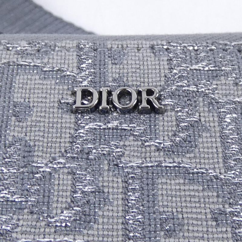 Dior Zip Pouch Oblique Peacock Card
