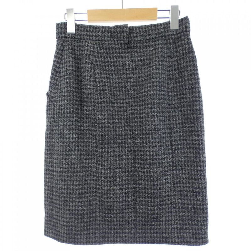 Chanel Skirt Gray 36 Check