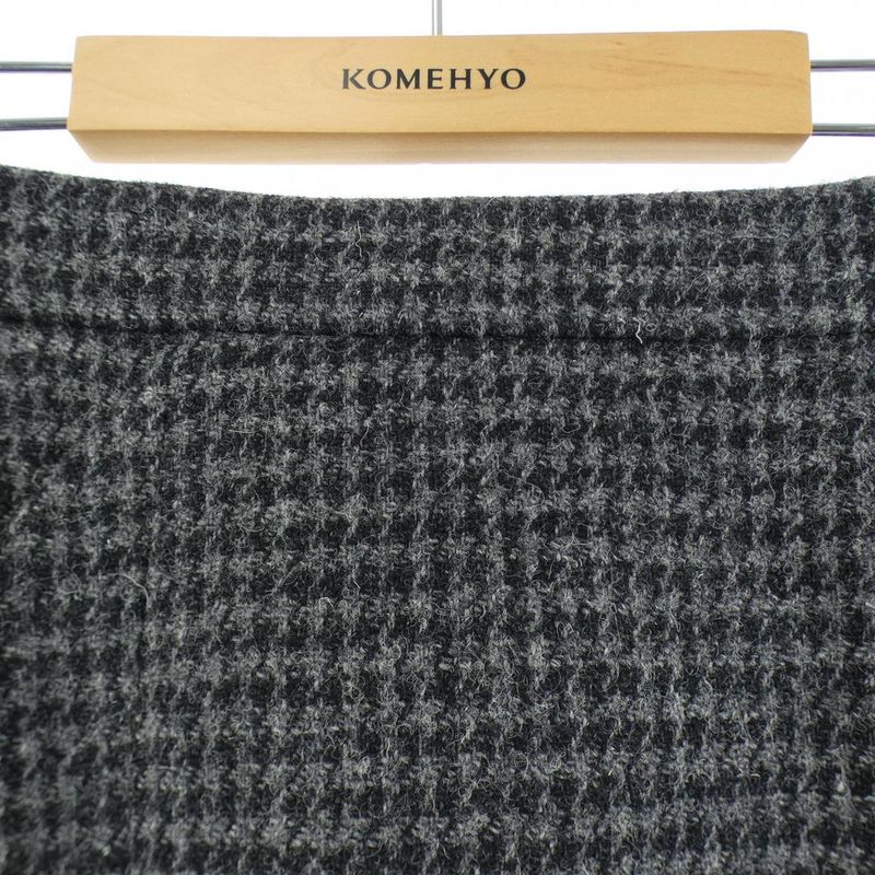 Chanel Skirt Gray 36 Check