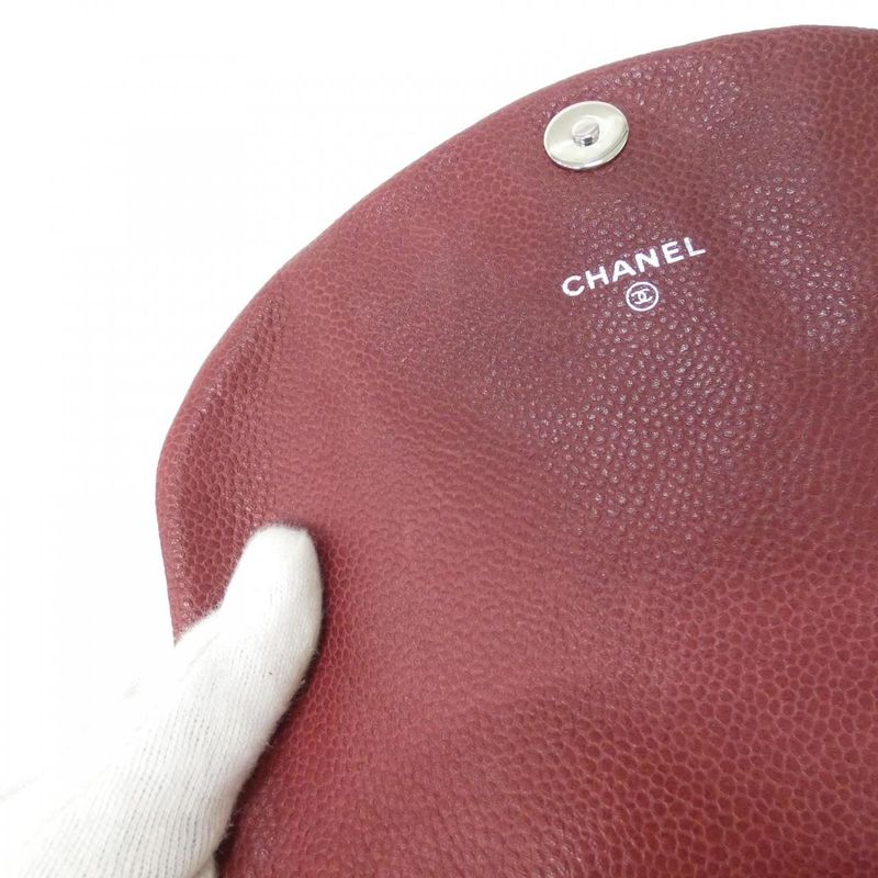Chanel Shoulder Bag Caviar Grained Bordeaux