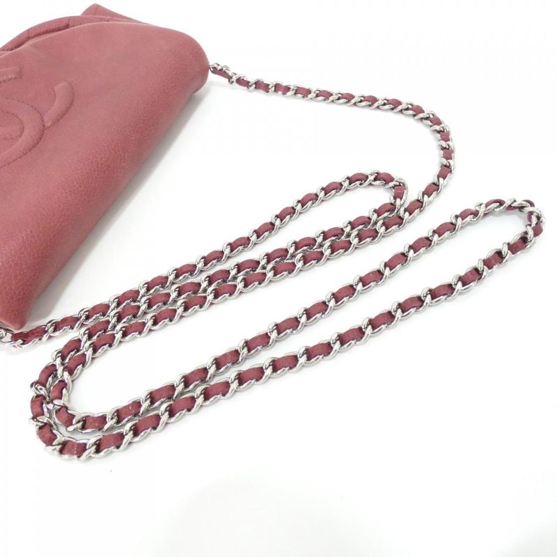Chanel Shoulder Bag Caviar Grained Bordeaux