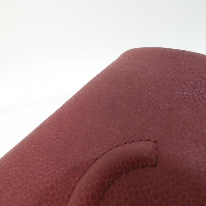 Chanel Shoulder Bag Caviar Grained Bordeaux