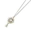 Chanel Necklace Silver Crystal
